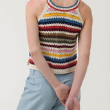 Polera Algodón Orgánico Mujer Mar Multicolor Rockford