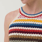 Polera Algodón Orgánico Mujer Mar Multicolor Rockford