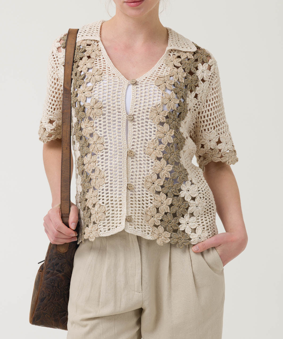 Sweater Algodón Orgánico Mujer Gogo Beige Rockford