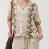 Sweater Algodón Orgánico Mujer Gogo Beige Rockford
