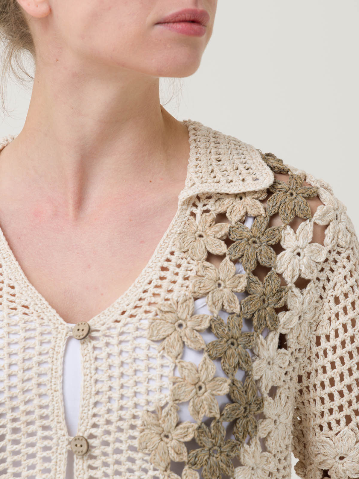 Sweater Algodón Orgánico Mujer Gogo Beige Rockford