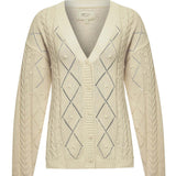 Sweater Algodón Orgánico Mujer Nit Blanco Rockford