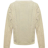 Sweater Algodón Orgánico Mujer Nit Blanco Rockford
