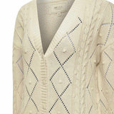 Sweater Algodón Orgánico Mujer Nit Blanco Rockford