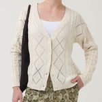 Sweater Algodón Orgánico Mujer Nit Blanco Rockford