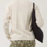 Sweater Algodón Orgánico Mujer Nit Blanco Rockford