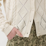 Sweater Algodón Orgánico Mujer Nit Blanco Rockford