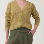 Sweater Algodón Orgánico Mujer Nit Verde Rockford