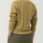 Sweater Algodón Orgánico Mujer Nit Verde Rockford