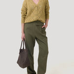Sweater Algodón Orgánico Mujer Nit Verde Rockford