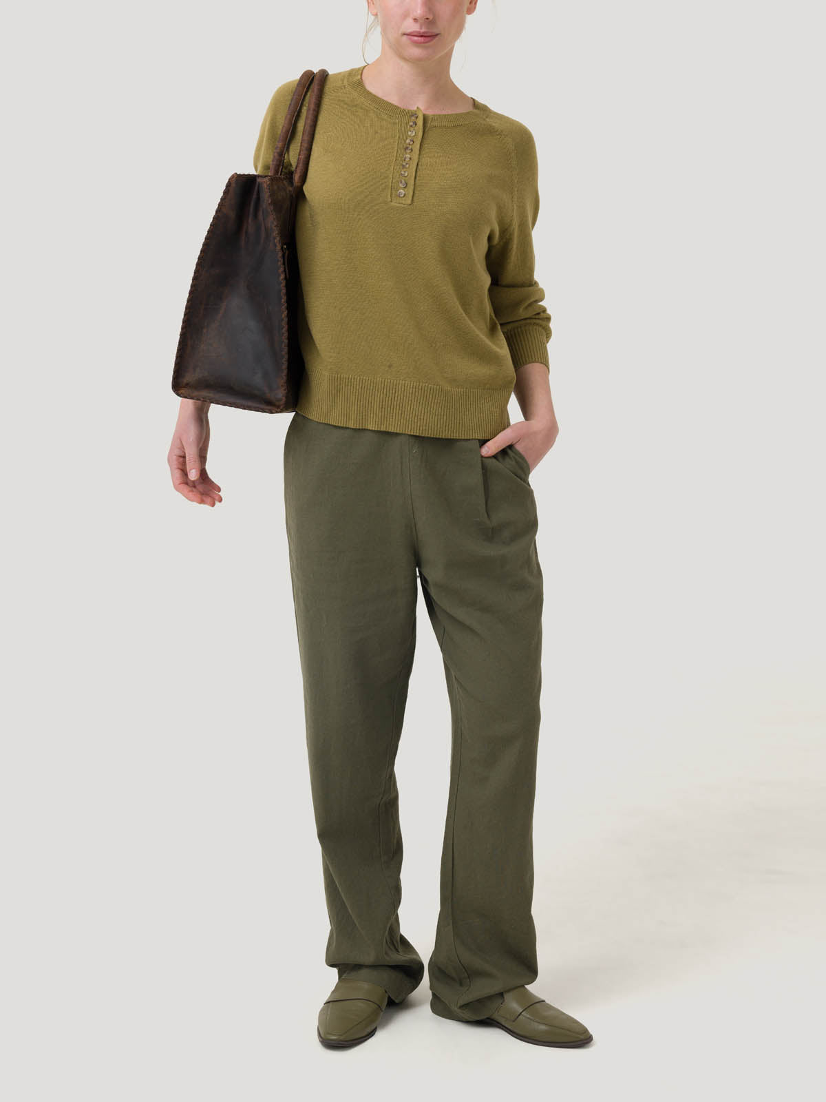 Sweater Mujer Omaha Verde Rockford