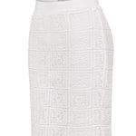 Falda Algodón Orgánico Mujer Naga Blanco Rockford