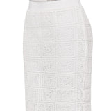 Falda Algodón Orgánico Mujer Naga Blanco Rockford
