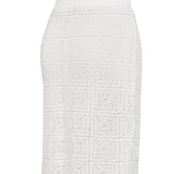 Falda Algodón Orgánico Mujer Naga Blanco Rockford