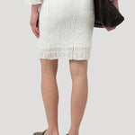 Falda Algodón Orgánico Mujer Naga Blanco Rockford
