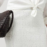 Falda Algodón Orgánico Mujer Naga Blanco Rockford