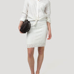 Falda Algodón Orgánico Mujer Naga Blanco Rockford
