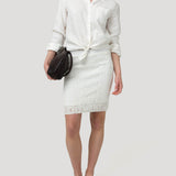 Falda Algodón Orgánico Mujer Naga Blanco Rockford