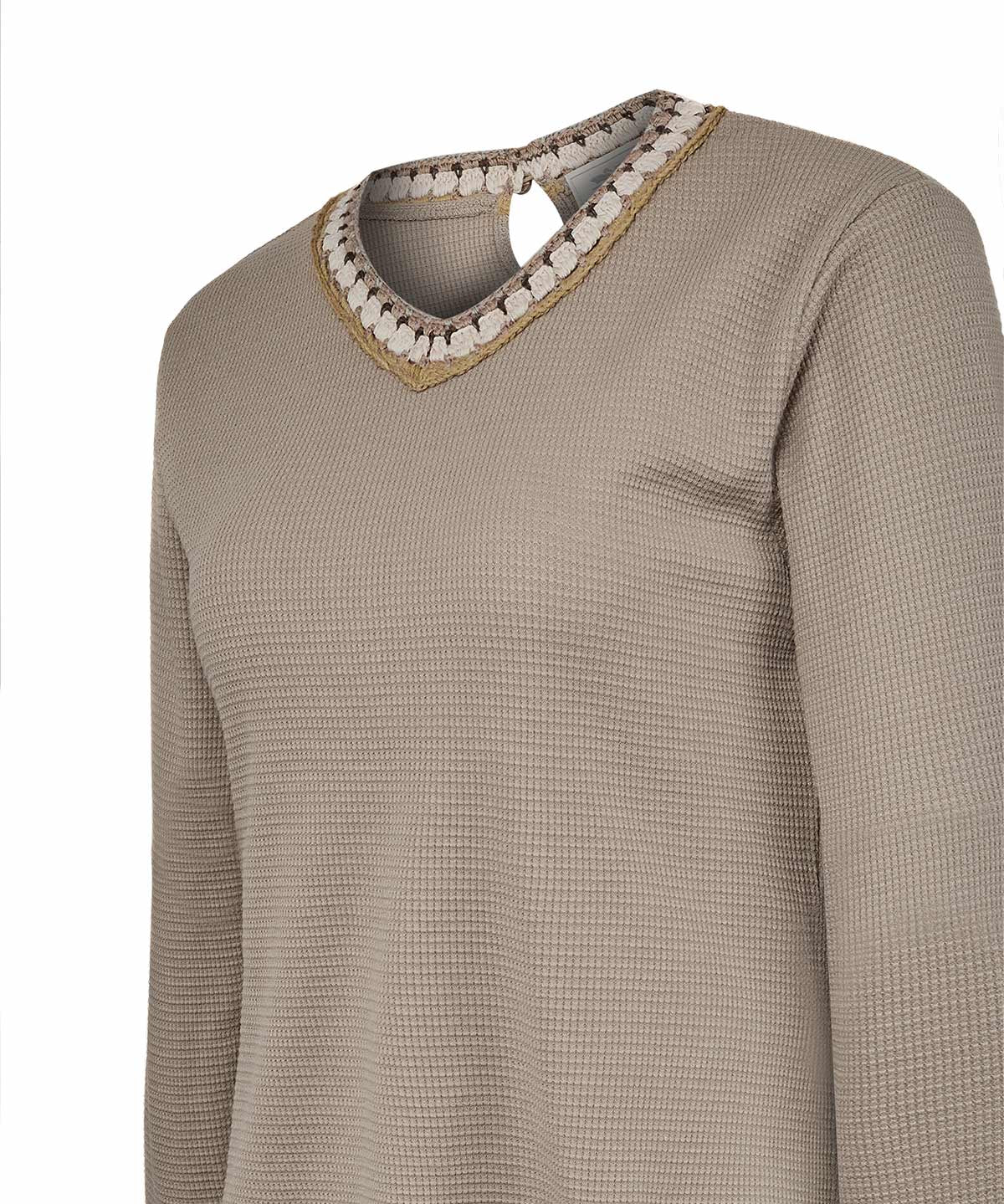 Polera Algodón Orgánico Mujer Pine Café Rockford
