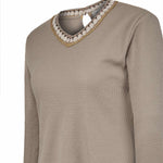 Polera Algodón Orgánico Mujer Pine Café Rockford