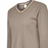 Polera Algodón Orgánico Mujer Pine Café Rockford