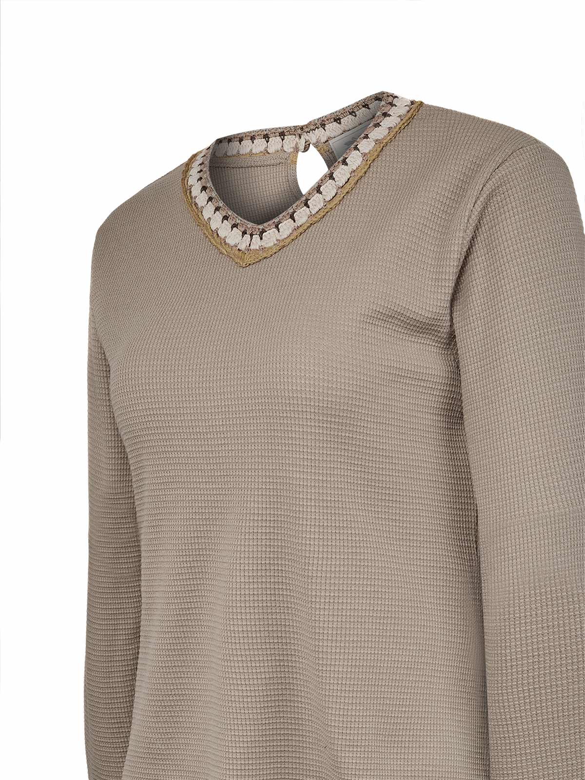 Polera Algodón Orgánico Mujer Pine Café Rockford