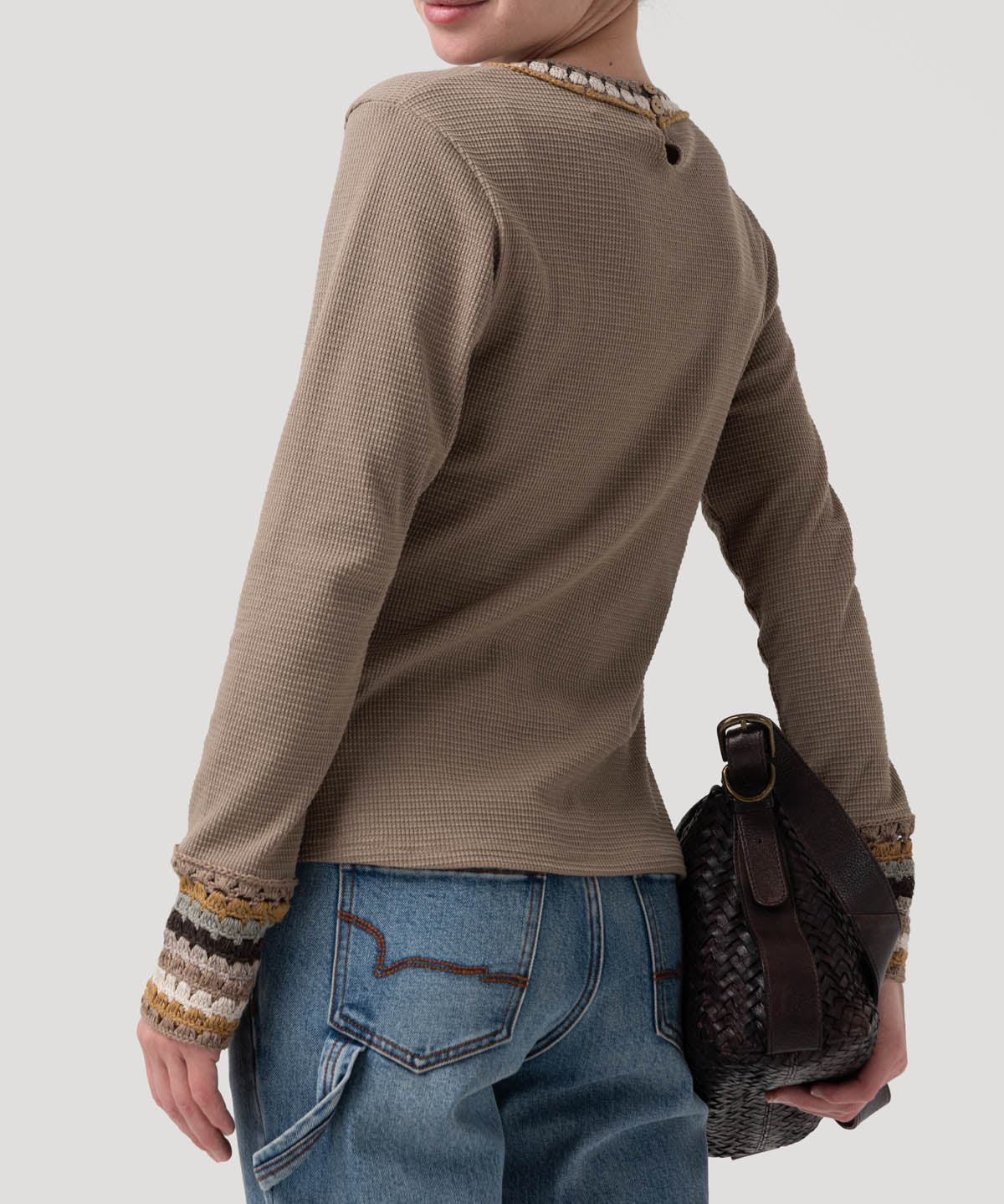 Polera Algodón Orgánico Mujer Pine Café Rockford