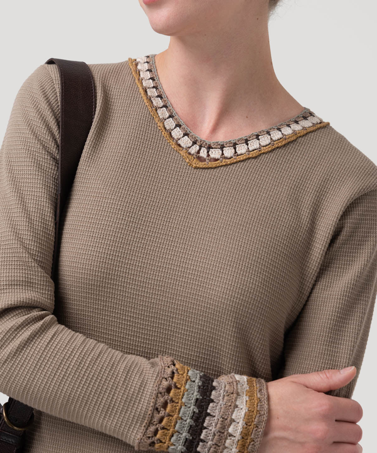 Polera Algodón Orgánico Mujer Pine Café Rockford