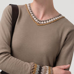 Polera Algodón Orgánico Mujer Pine Café Rockford