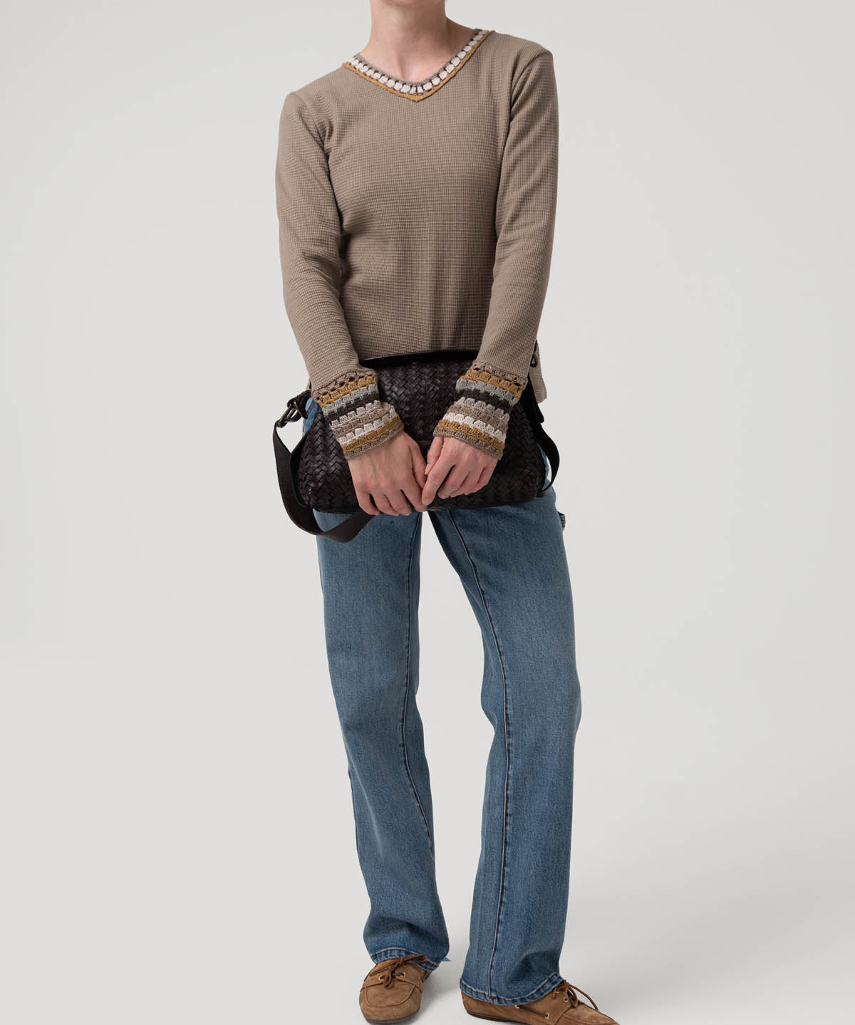 Polera Algodón Orgánico Mujer Pine Café Rockford