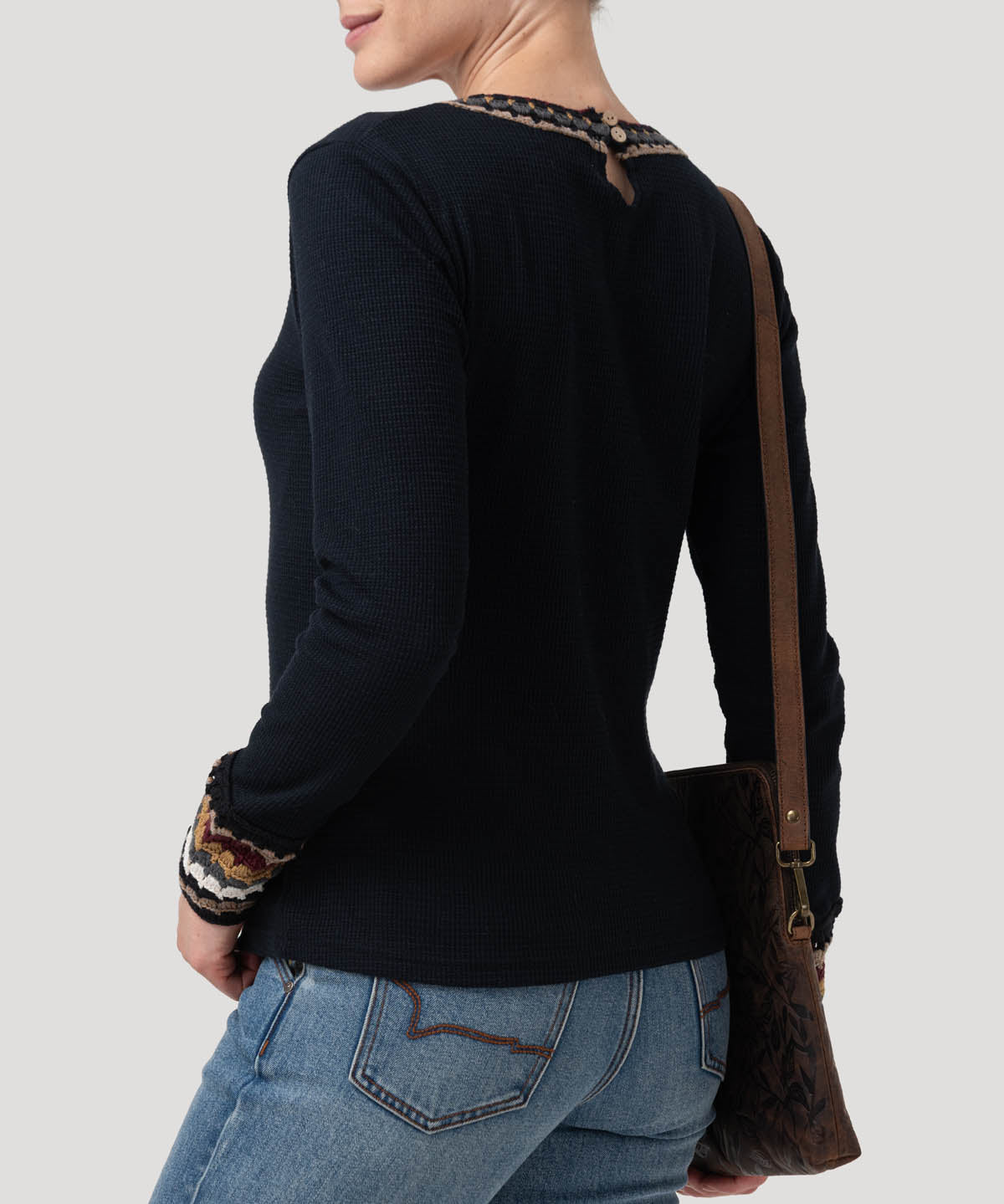 Polera Algodón Orgánico Mujer Pine Azul Rockford