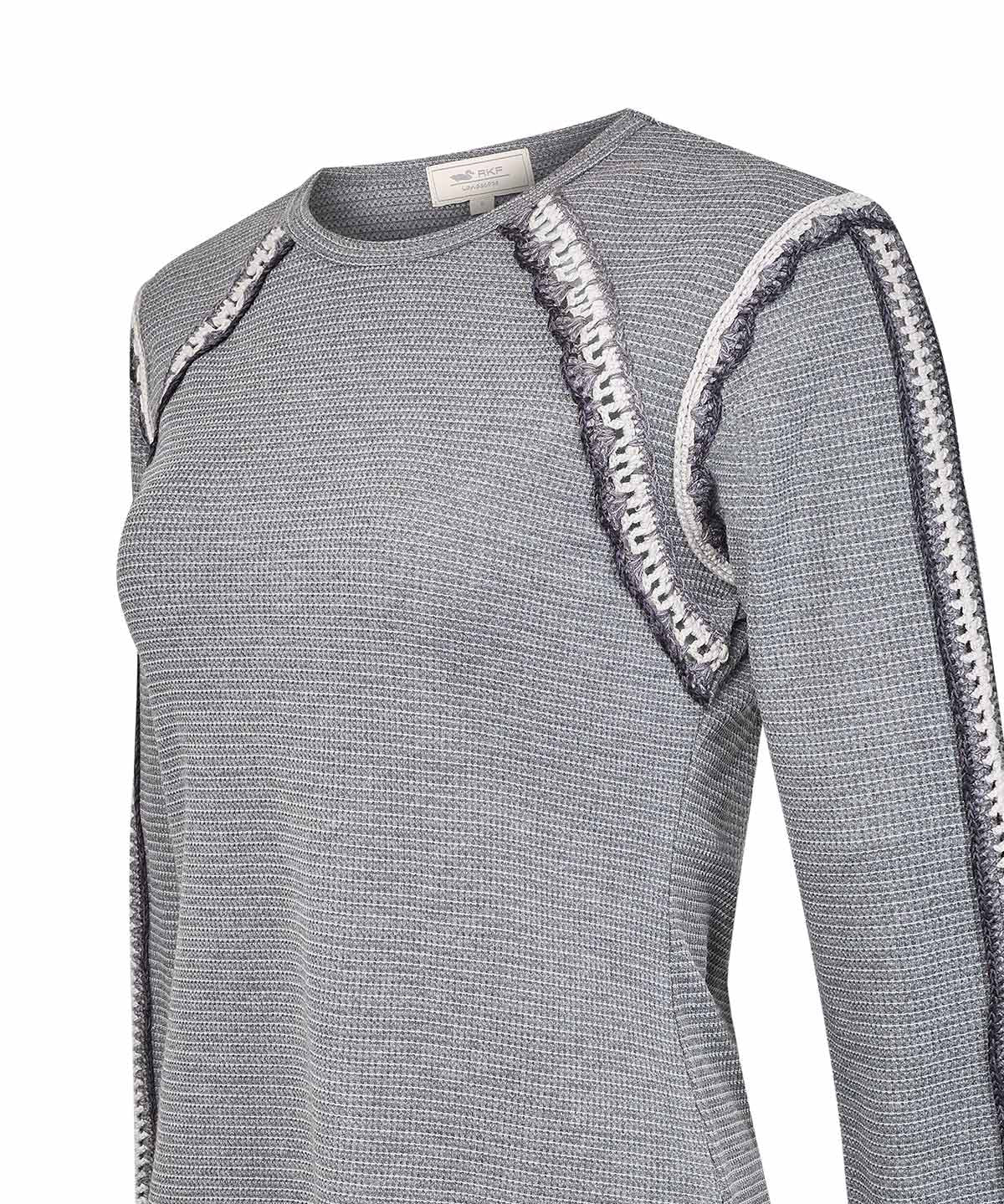 Polera Algodón Orgánico Mujer Cripa Gris Rockford