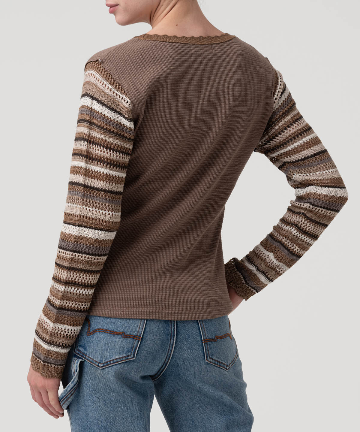 Polera Algodón Orgánico Mujer Acacia Café Rockford