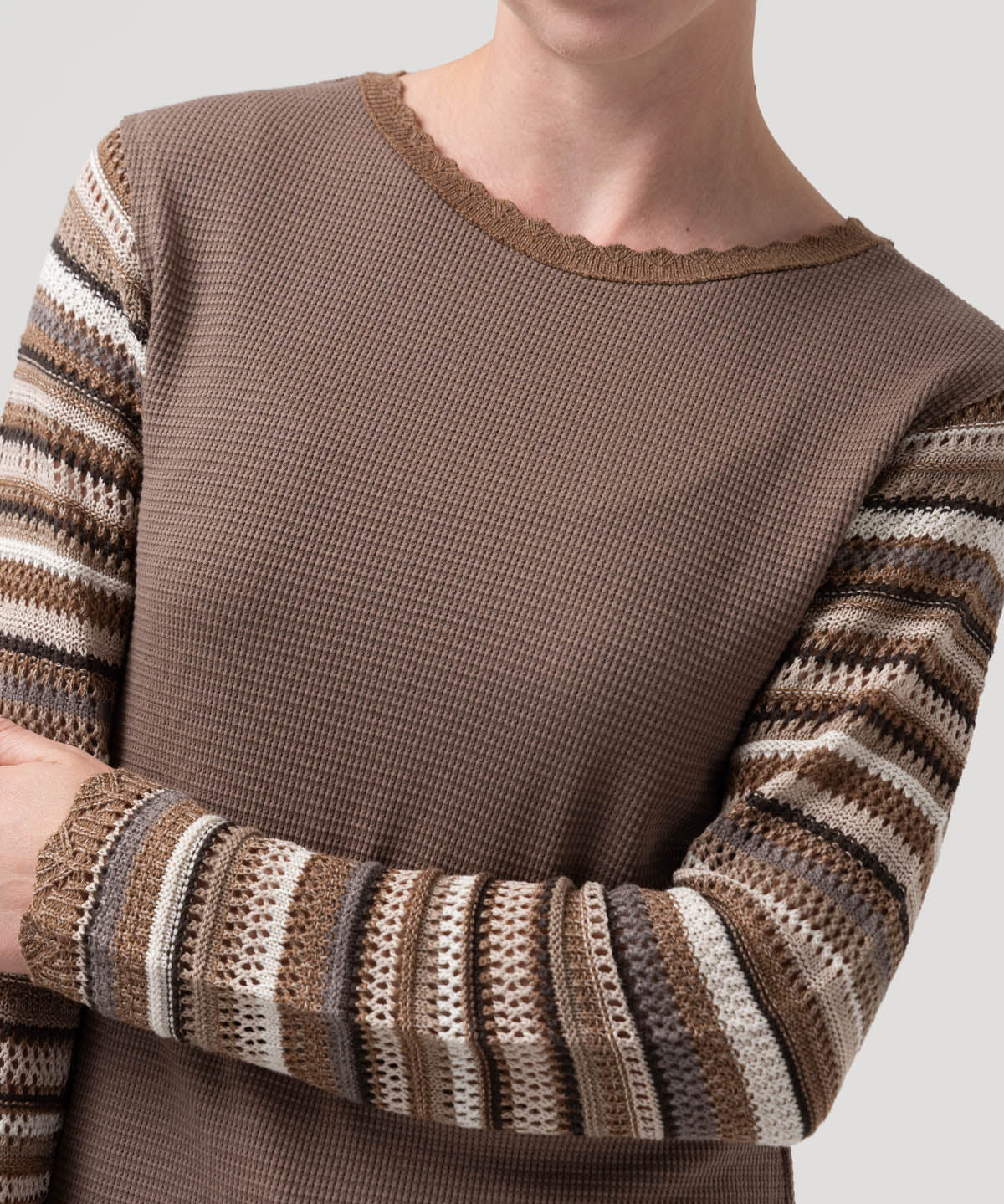 Polera Algodón Orgánico Mujer Acacia Café Rockford