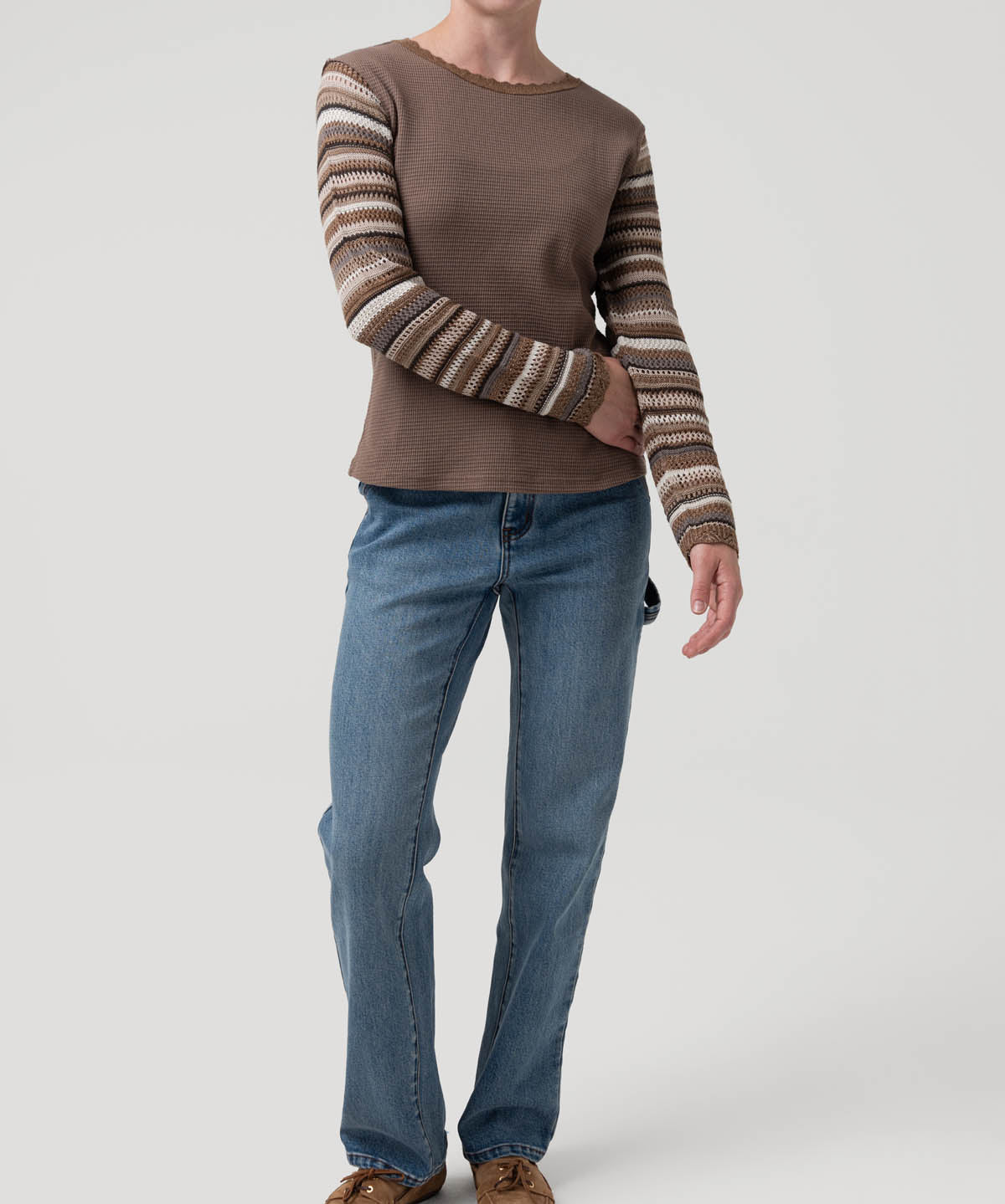 Polera Algodón Orgánico Mujer Acacia Café Rockford