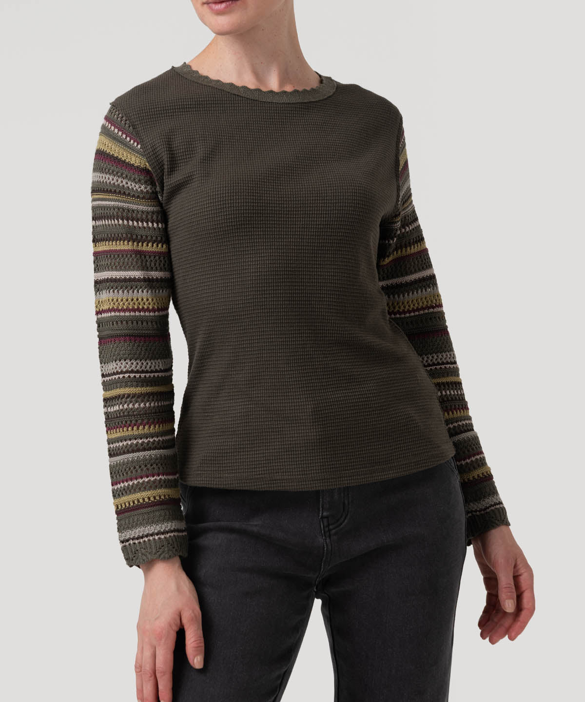 Polera Algodón Orgánico Mujer Acacia Verde Rockford