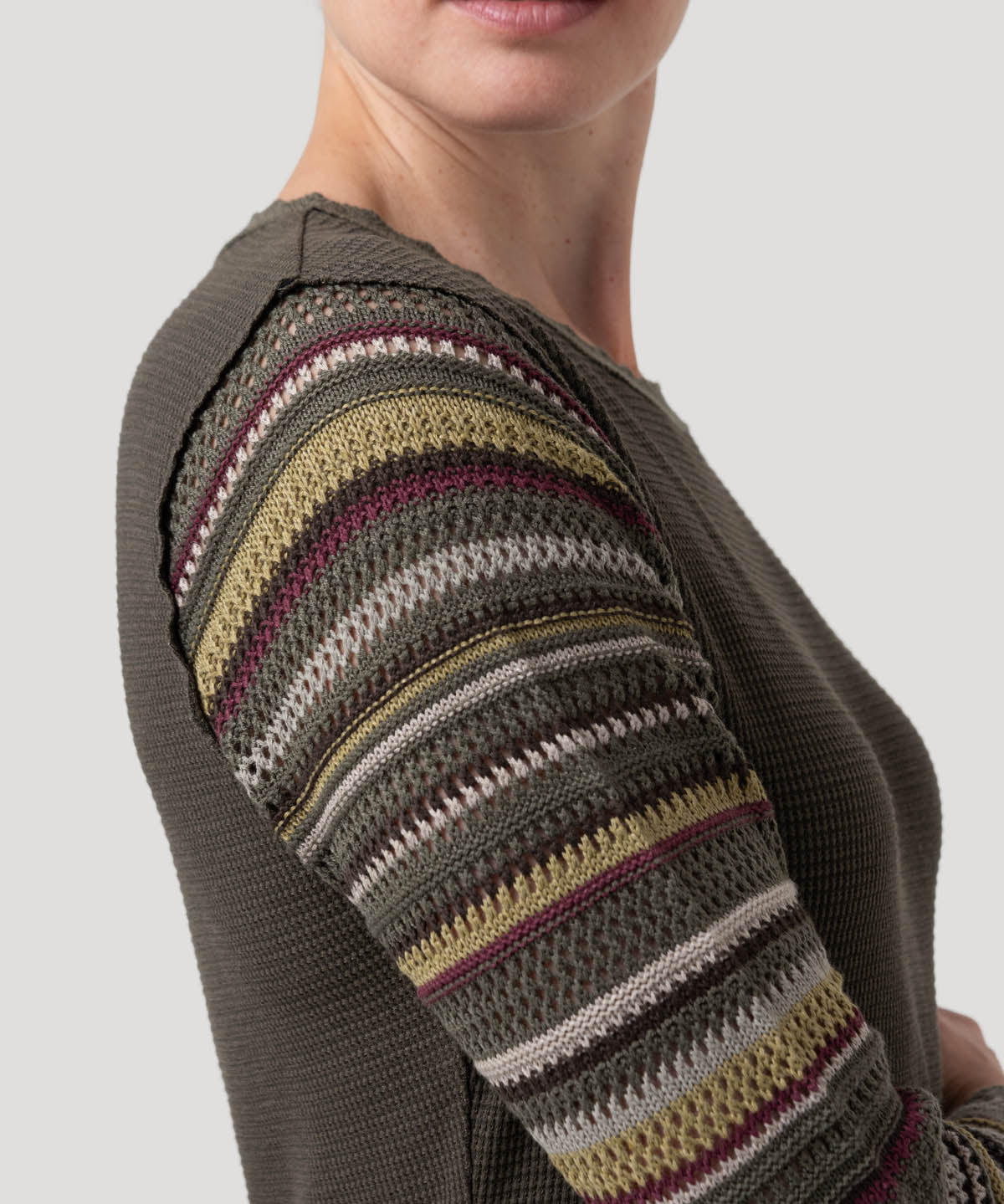 Polera Algodón Orgánico Mujer Acacia Verde Rockford