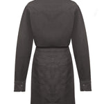 Vestido Algodón/Lino Mujer Rouri Gris Rockford