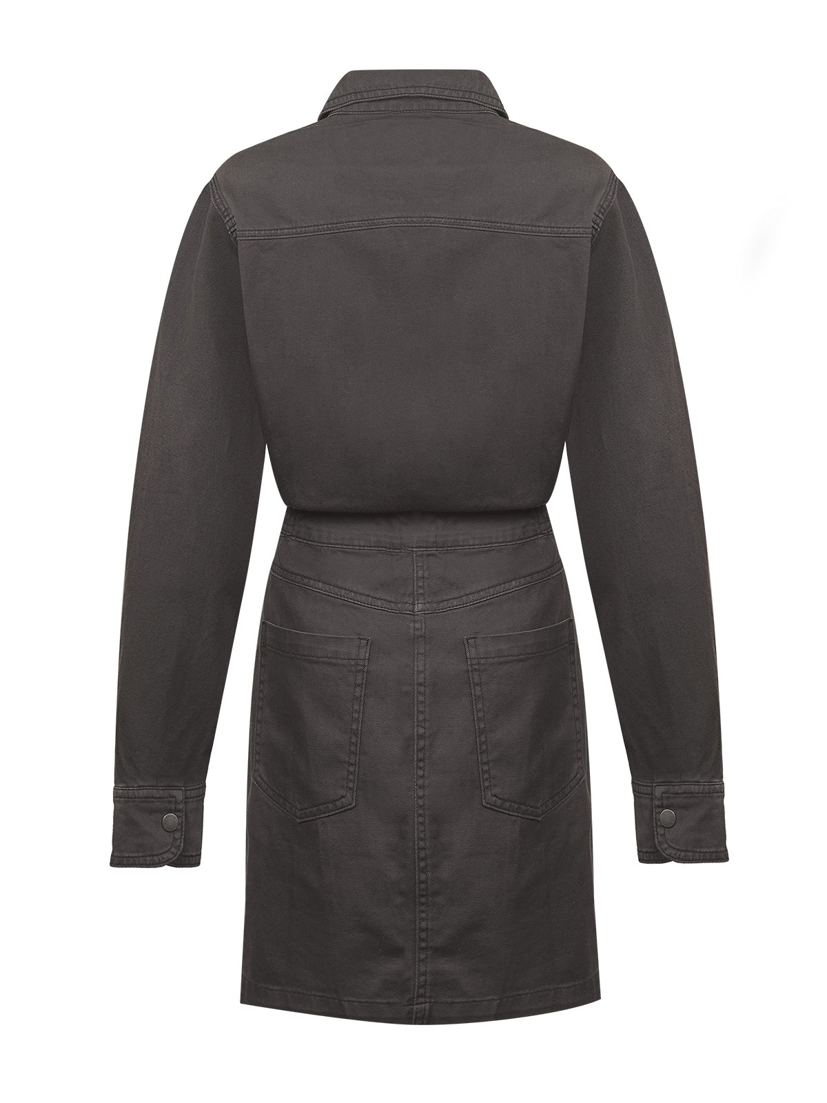 Vestido Algodón/Lino Mujer Rouri Gris Rockford