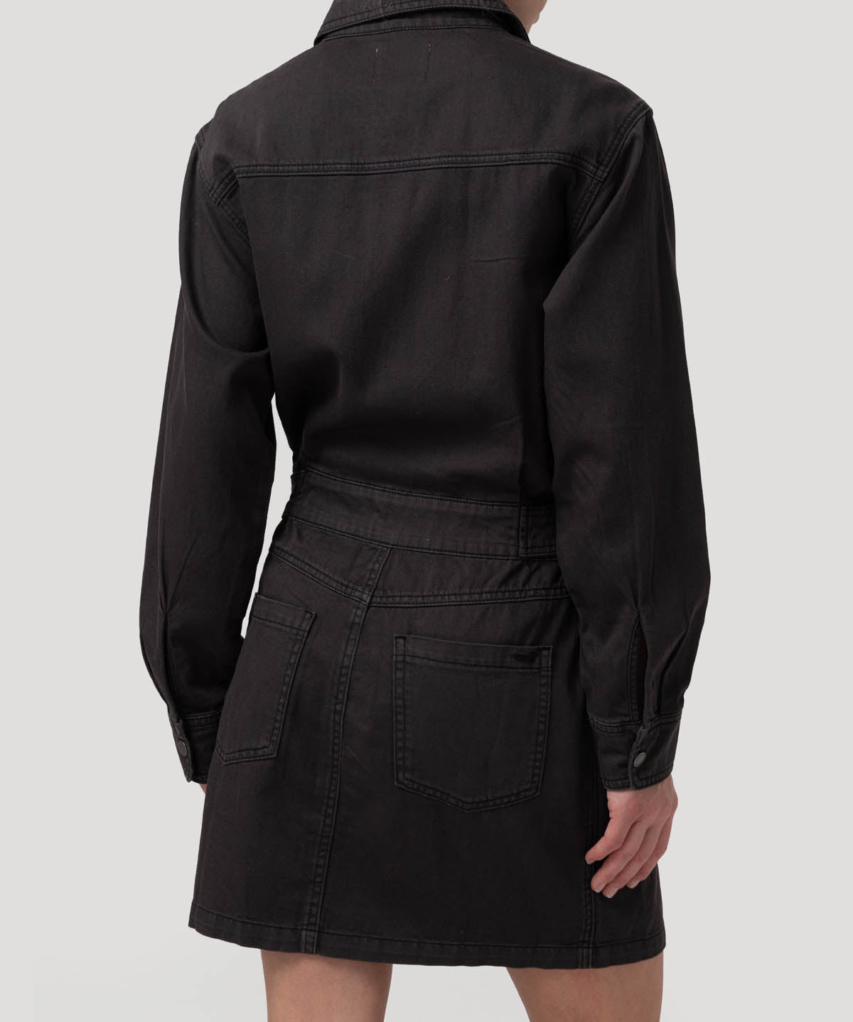 Vestido Algodón/Lino Mujer Rouri Gris Rockford