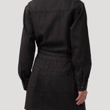 Vestido Algodón/Lino Mujer Rouri Gris Rockford