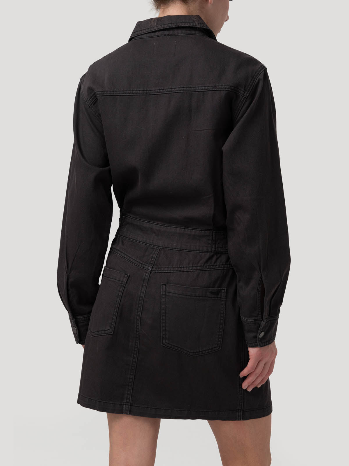 Vestido Algodón/Lino Mujer Rouri Gris Rockford