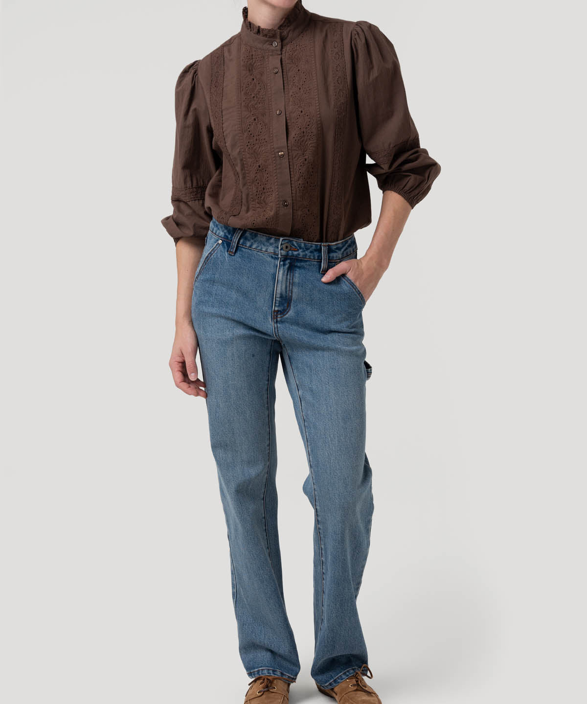 Jeans Algodón Reciclado Mujer Moon Azul Rockford