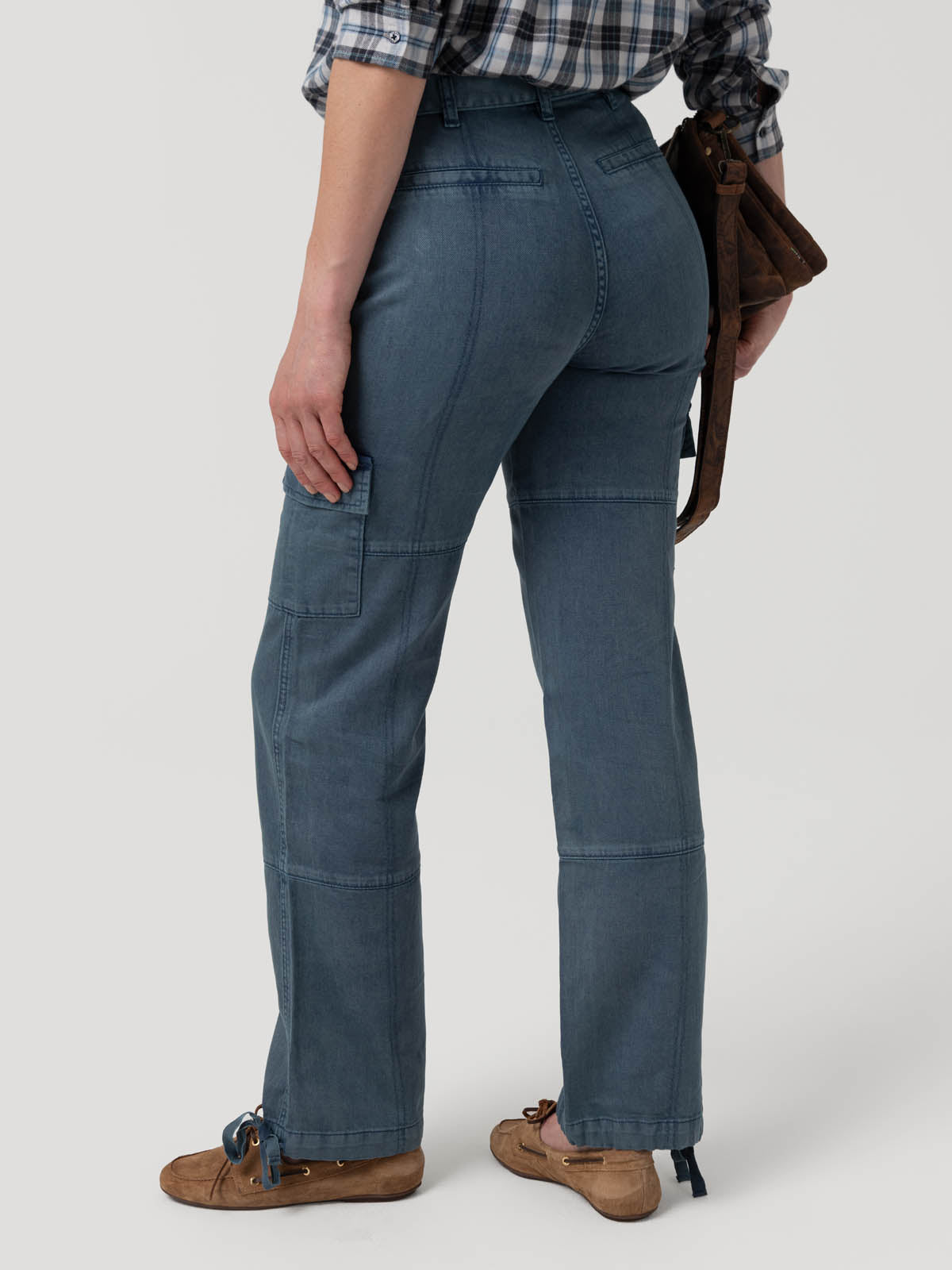 Jeans Algodón/Lino Mujer Glacier Azul Rockford