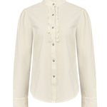 Blusa Algodón Orgánico Mujer Borage Blanco Rockford