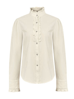 Blusa Algodón Orgánico Mujer Borage Blanco Rockford