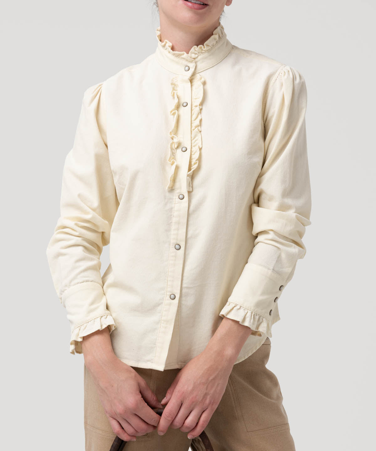 Blusa Algodón Orgánico Mujer Borage Blanco Rockford
