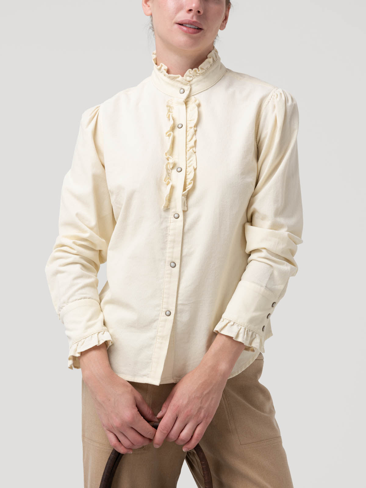 Blusa Algodón Orgánico Mujer Borage Blanco Rockford