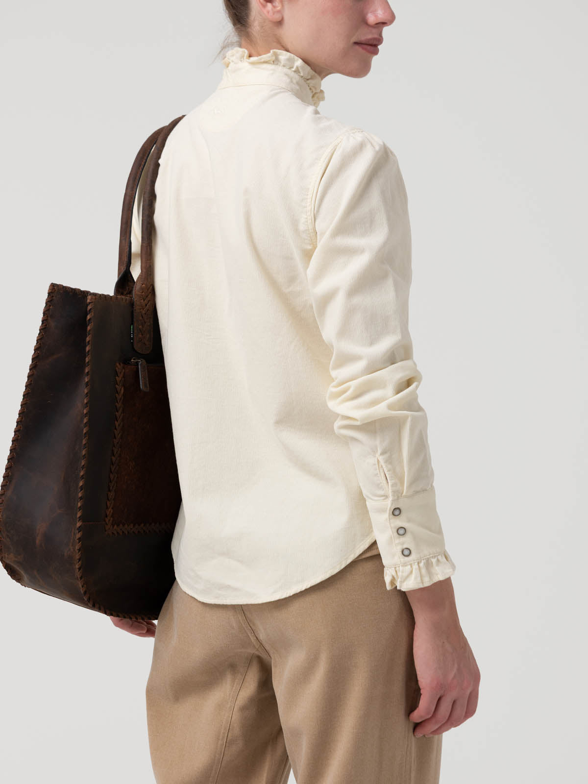 Blusa Algodón Orgánico Mujer Borage Blanco Rockford