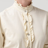 Blusa Algodón Orgánico Mujer Borage Blanco Rockford